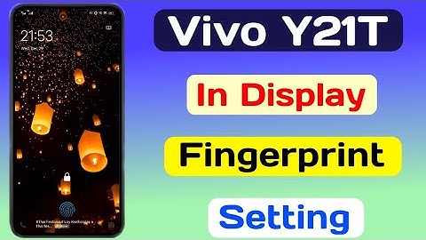Vivo Y21t display Fingerprint Setting || VivO Y21t Display Fingerprint Lock Kaise Lagaye