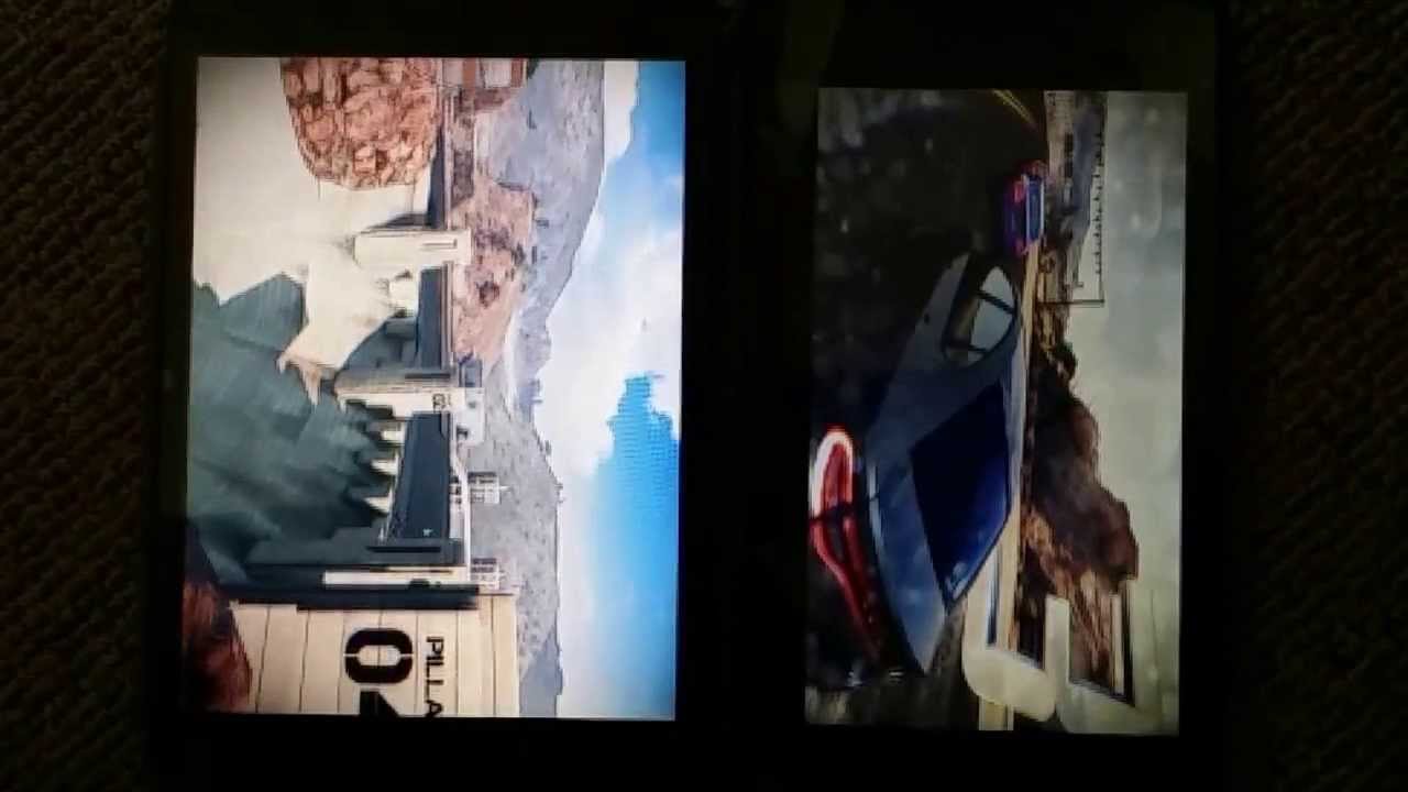 Nexus 7 2013 vs ipad mini Asphalt 8 slow motion