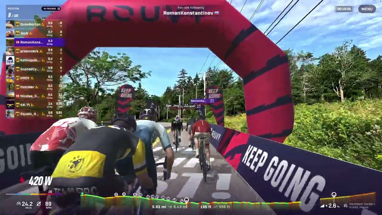 Rouvy US Nat'l Park Race Series Stage 4B Acadia NP - 2/17/2026