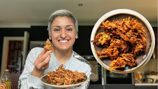 MASTERCLASS IN ONION PAKORA | How to make the crispiest best onion bhajis ever | Food with Chetna