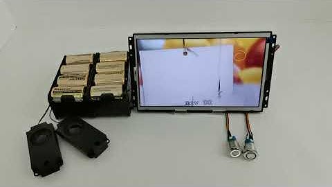 Battery Driven Video Player With Button Selection & Motion Sensor, Battery Operated Retail  Displays