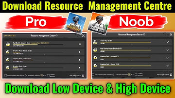 BGMI/Pubg Resource Pack Download करने से क्या होता है | Low and High Device Resource Pack Download