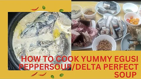 How to cook yummy Egusi peppersoup without oil/perfect delta melon soup