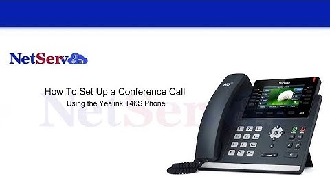 How to create a conference call on the Yealink T46S with the Enhanced NetServ VoIP Cloud Platform