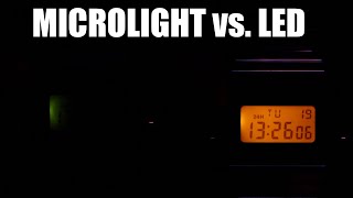 Casio Microlight vs LED Backlight