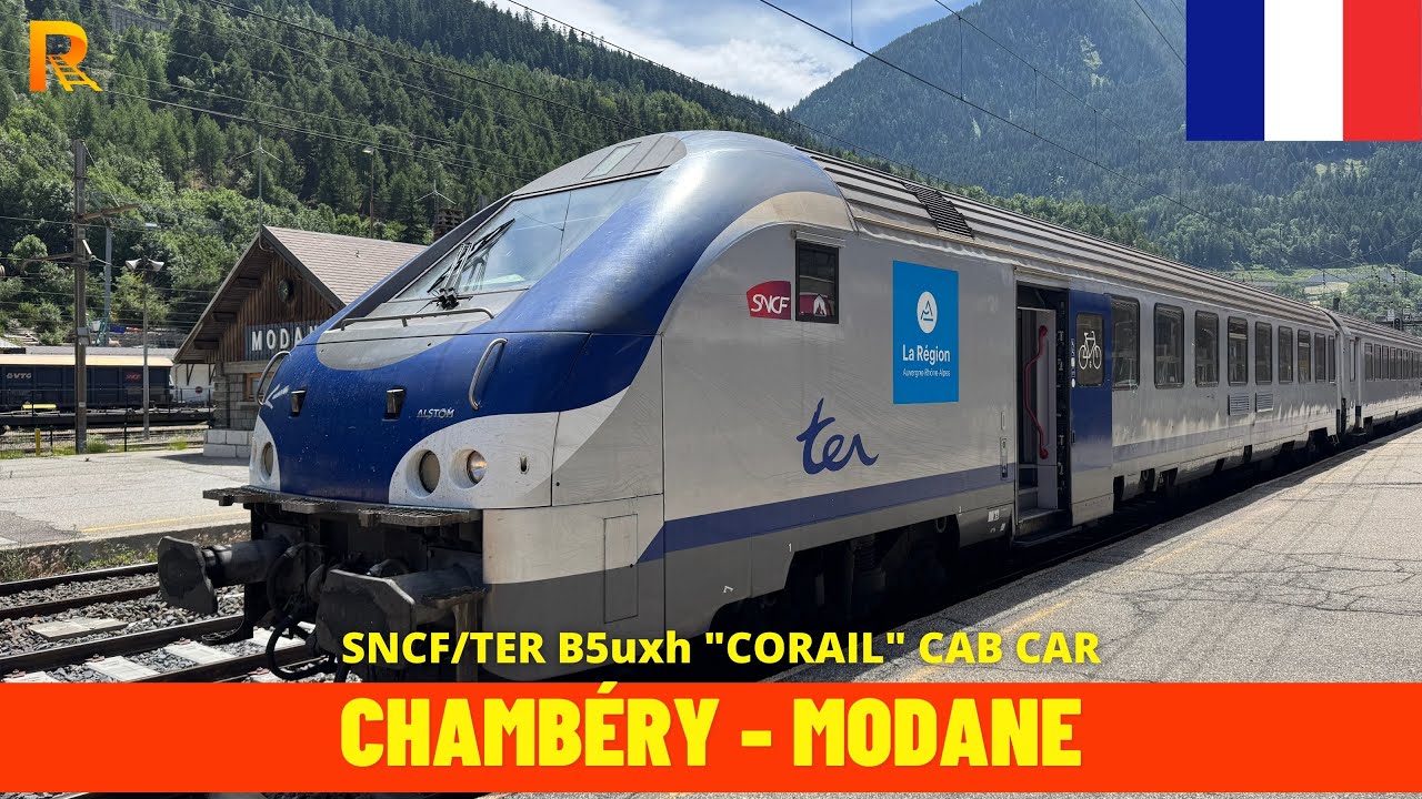Cab Ride Chambéry → Modane (France, June 2025) train driver's view 4K
