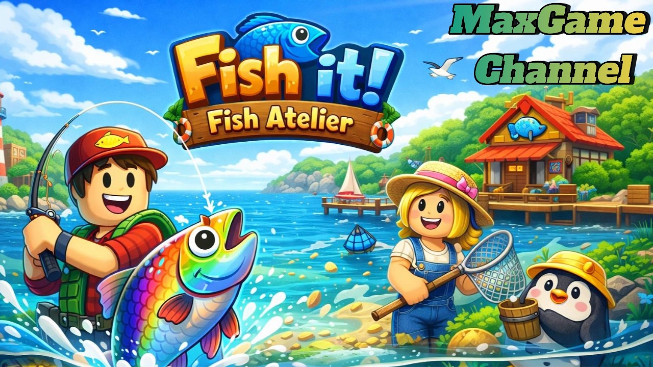Game Roblox: Fish it! Fish Atelier MaxGame #roblox #game streaming # ...
