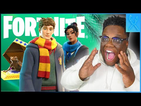 I try Fortnite x Harry Potter collab! | Winterfest