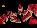 Motion graphics  realistic watermelon animation  fruit
