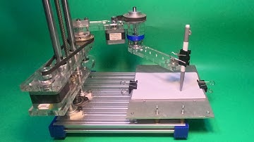 DIY Scara Homemade Robot Arm Robotic Acrylic 3D Printer CNC Machine #scara #robot #diy