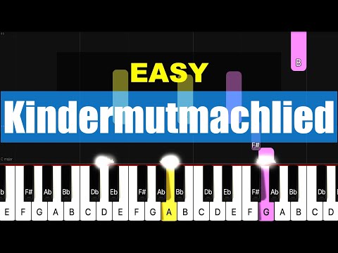 [Piano Tutorial] Kindermutmachlied - EASY