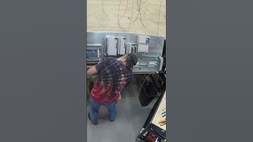 Building An Electrical Panel For a CNC Router: MachMotion - Day 2  #shorts #cncretrofit #cncrouter