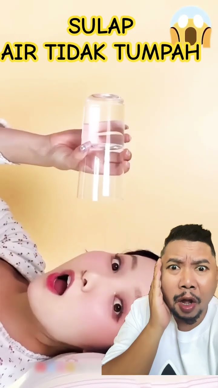 SULAP AIR TIDAK TUMPAH SIAPA YANG BISA!!!??? #shortsfeed #shorts #funny