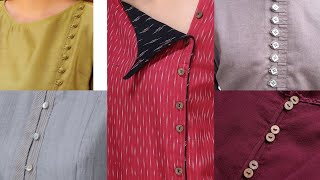 Neck design ideas ||neck design ideas with buttons ||neck design for shirts and kutis screenshot 5