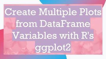 Create Multiple Plots from DataFrame Variables with R