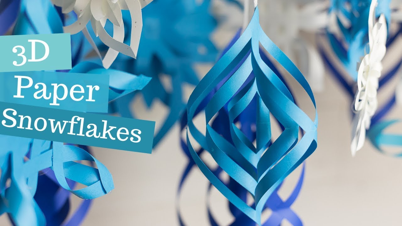 How to Make Easy 3d Paper Snowflakes (+ Video Tutorial)