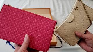 Louis Vuitton COMPARISONS Lexington VS Easy Pouch on Strap LV Unboxing Nanogram Pink #luxurypl38