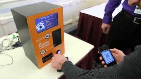 Digital dollars- a Bitcoin machine in operation at Nashua