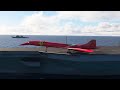 Great Pilot Concorde Ferrari Takes Off from Aircraft Carrier