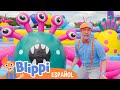 ⭐NUEVO⭐ Blippi y Meekah en la fiesta de trampolines de colores 🎉🤸‍♂️ Blippi Español