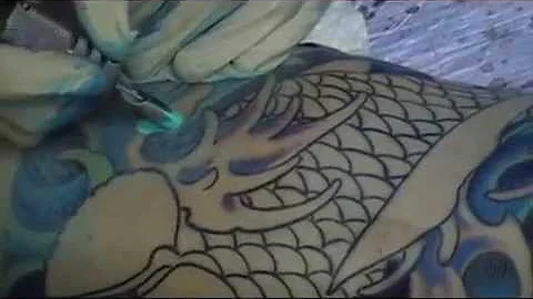 Getting Tattooed at Suffer City Tattoos by Stephen...