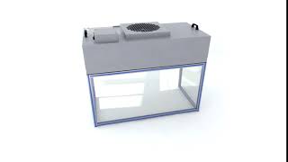 Ламинарный Бокс Awtech Квазар. Анимированная Модель.