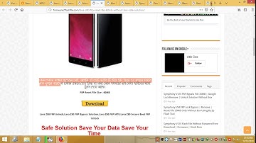 Lava Z80 FRP Reset File 60MB Only Without Box Safe Solution