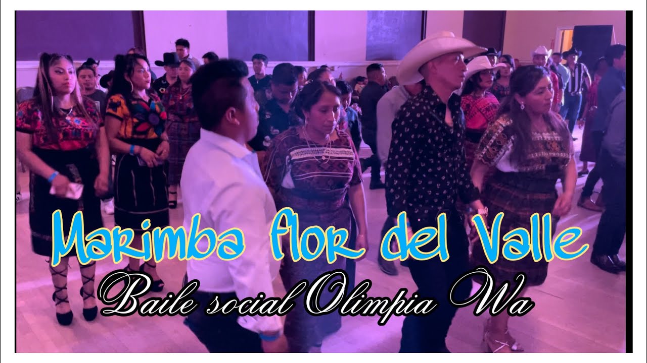 Marimba Flor del Valle 🔥Baile social Olimpia Washington 💃Junio 2023 .