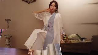 スプリング ハンフー ロング シフォン カーディガン ツーピース [hanfu112]