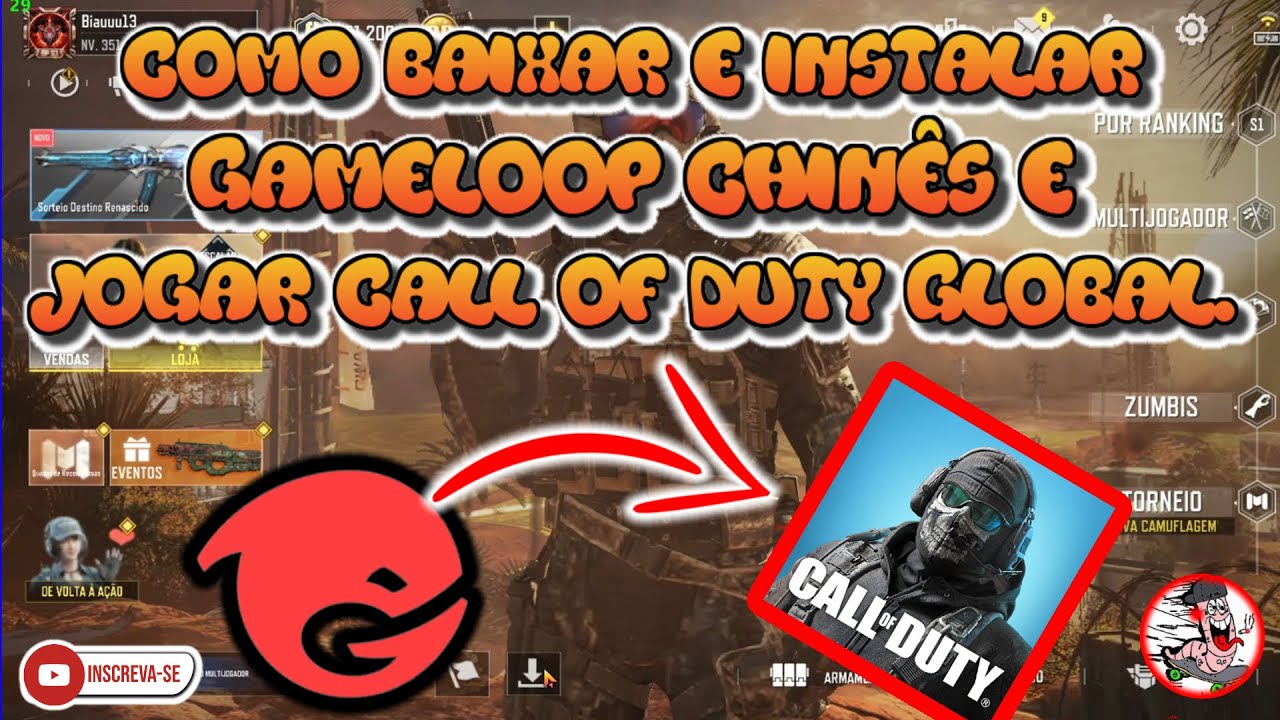 💯🎮🤪#COD MOBILE COMO BAIXAR E INSTALAR NO #GAMELOOP CHINÊS E JOGAR NO ...