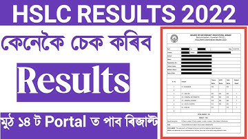 hslc result 2022 / Assam  Class 10th SEBA Result with Mark sheet
