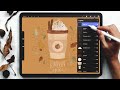 Paint a Pumpkin Spice Latte in Procreate