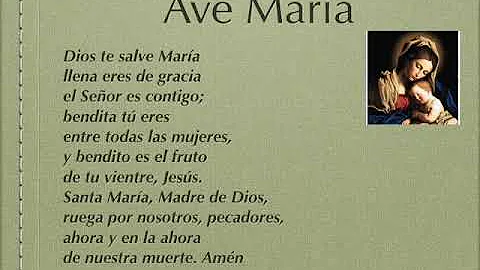 Hail Mary in Spanish/Ave Maria en Espaol/ Ave Mari...