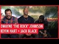 Dwayne 'The Rock' Johnson shows off his pecs to Kevin Hart and Jack Black  in Hilarious interview!