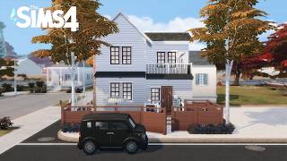 Small House in Willow Creek 🍂 | NoCC | ASMR Speedbuild | ROOM TOUR | The Sims 4