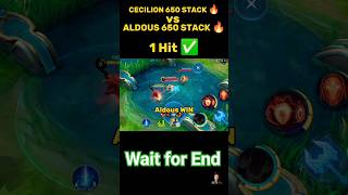 Aldous vs Cecilion Stack Tutorial mobile legends #tutorial #ml2b #shorts
