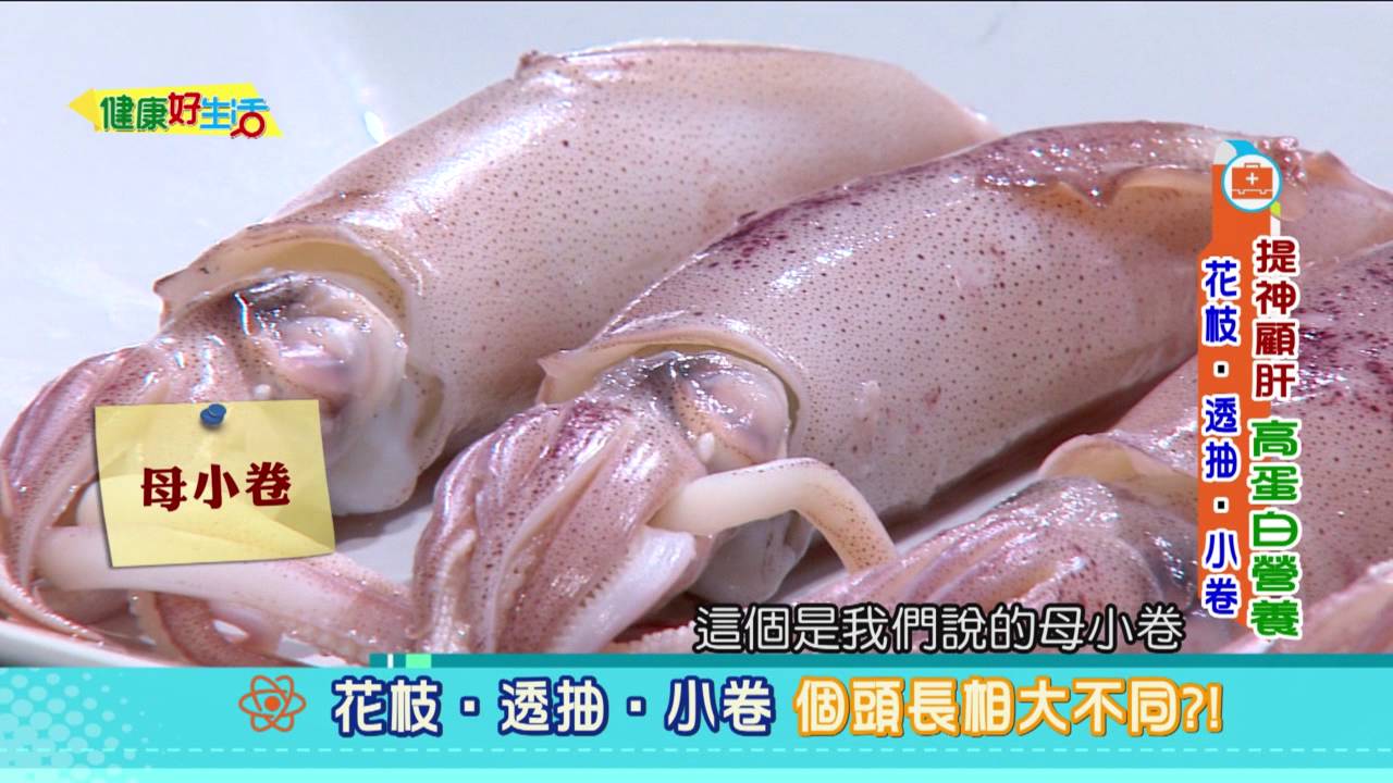 20160810 健康好生活提神顧肝的高蛋白海鮮 花枝 透抽 小卷 Youtube