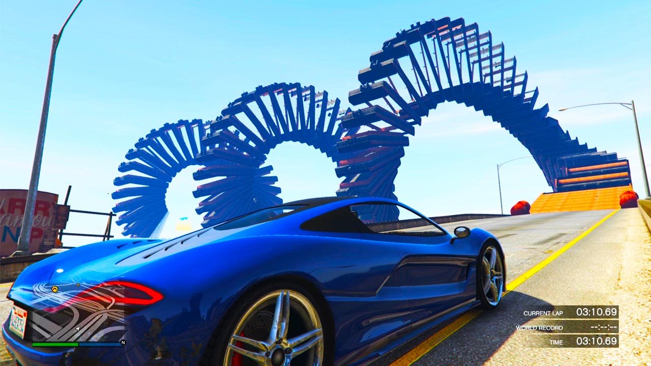 INSANE CORKSCREW SPIRAL! (GTA 5 Funny Moments)