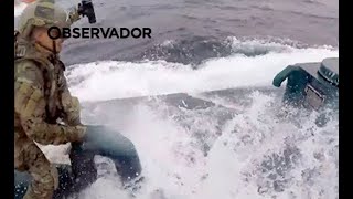 Guarda Costeira norte-americana persegue e captura submarino com droga screenshot 2
