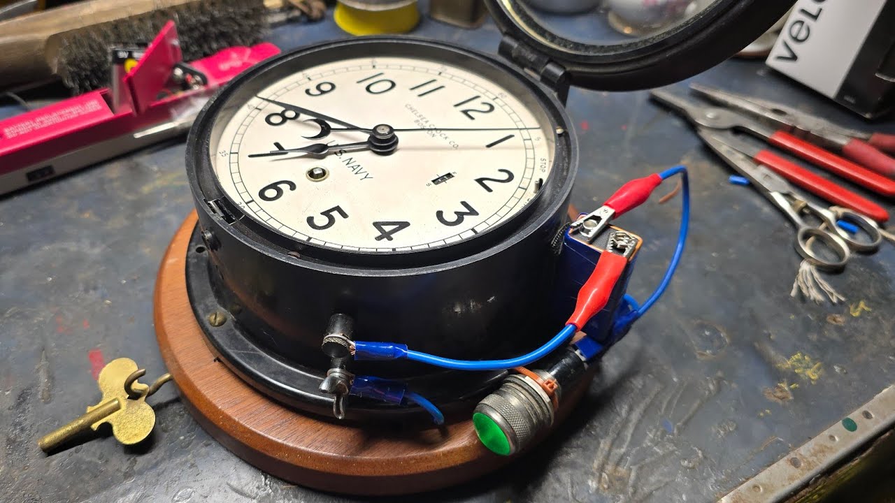 Chelsea Clock - US Navy Zig Zag Clock