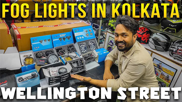HJG Fog Light Wellington Street Bike Market Kolkata | MadDog Fog Light Mount Clamp Wellington Market