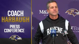 Coach Harbaugh Says Not A Season-Ending Injury for Lamar Jackson | Baltimore Ravens