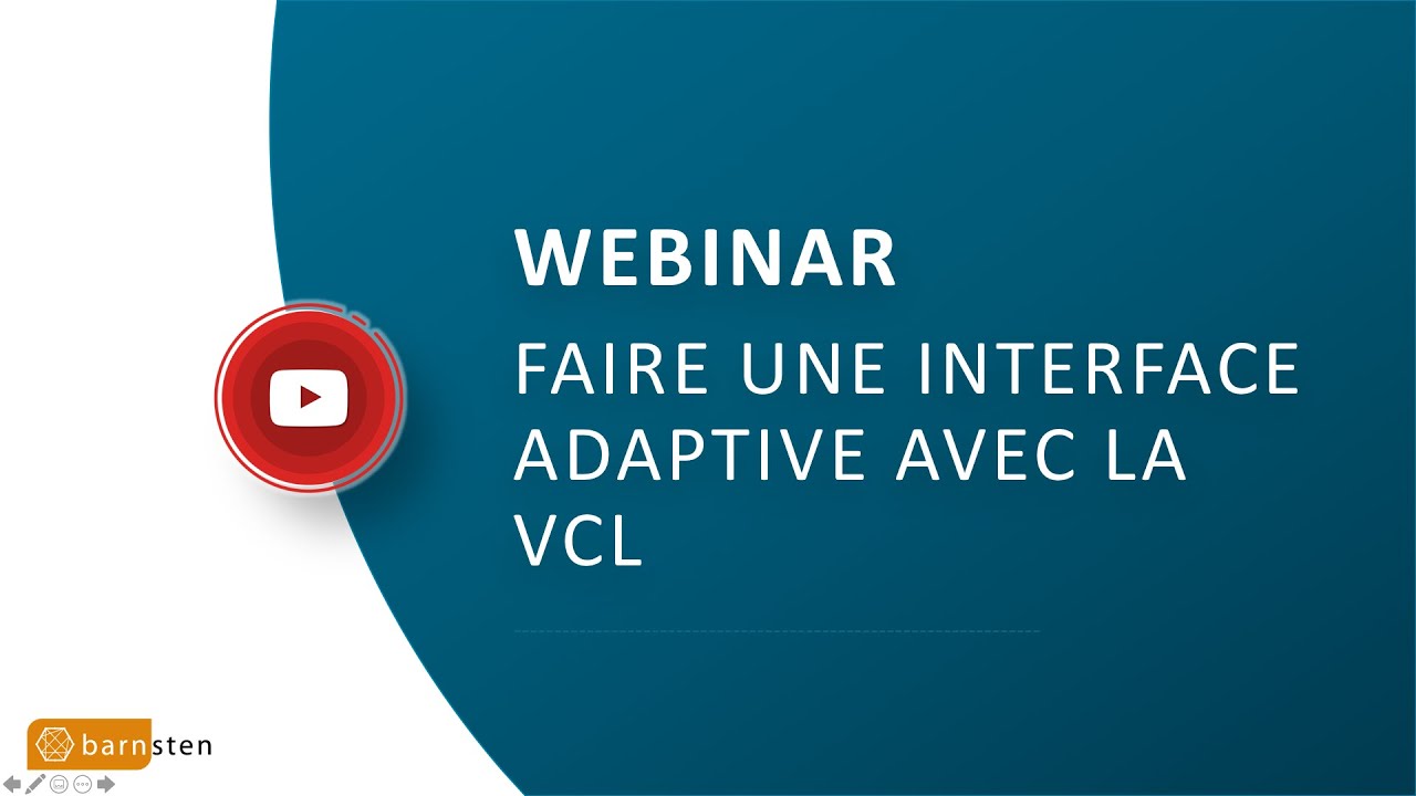 Faire une interface adaptive avec la VCL - YouTube