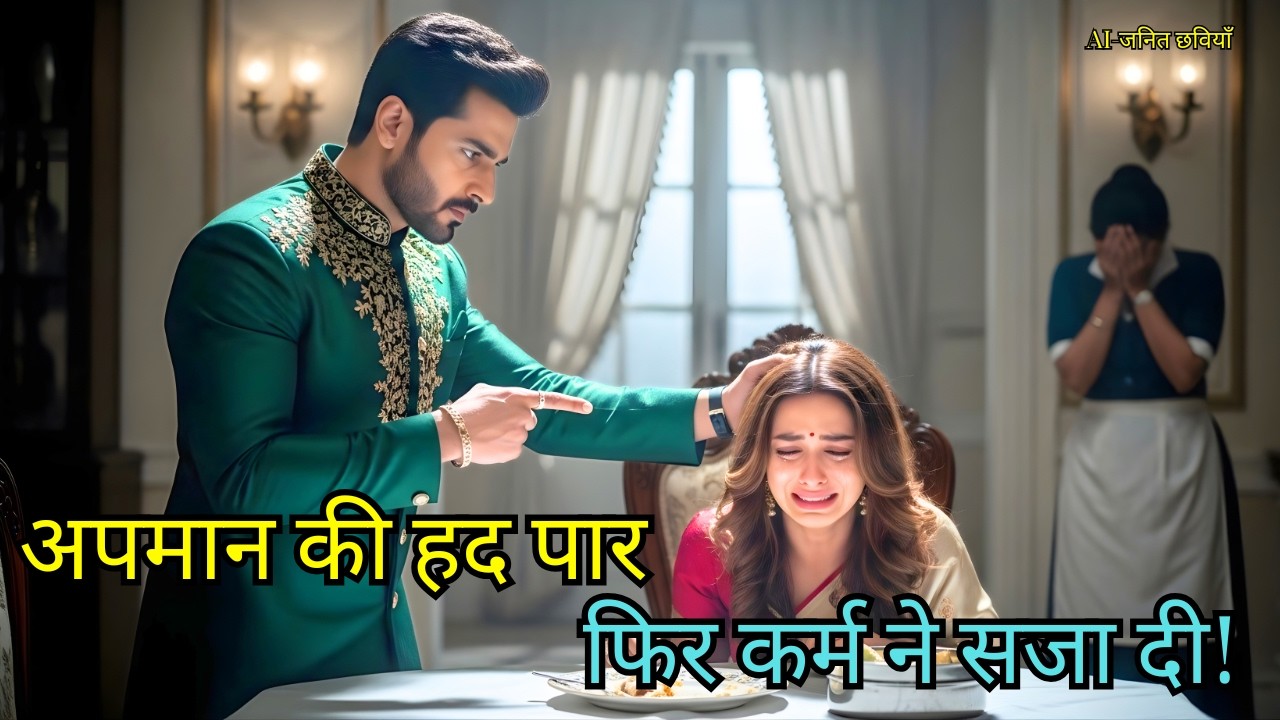 पति ने पत्नी को नौकरानी का बचा खाना खिलाया, सच जानकर उसी के आगे झुक गया!