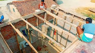 wow amazing roof formwork centring village house||house formwork construction||Krishna thekedar