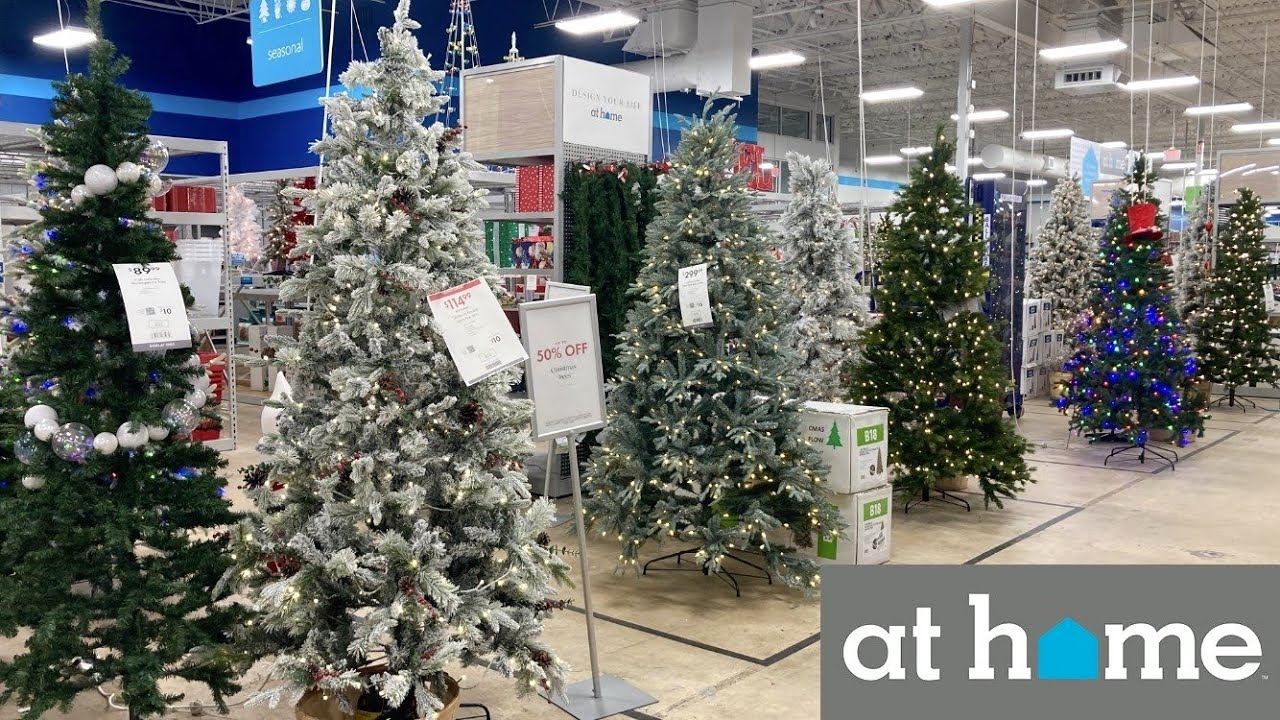 AT HOME CHRISTMAS TREES CHRISTMAS DECORATIONS ORNAMENTS SHOP WITH
