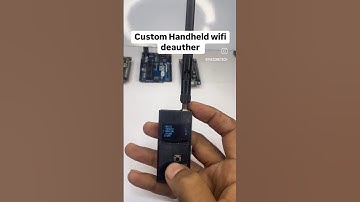 Wifi Deauther /Jammer custom made on ESP8266 with battery #wifi #pentesting #hacker #deauther