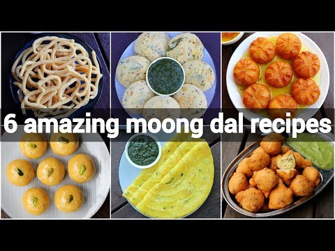 6-moong-dal-recipes-collection-|-moong-dal-breakfast-|-moong-dal-sweets-|-moong-dal-snacks