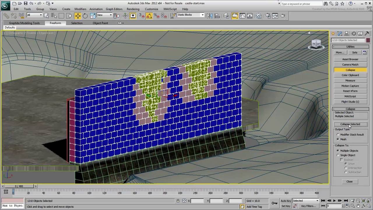 autodesk revit MassFX in 3ds Max - Part 3 - Making a Castle