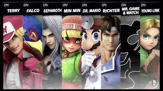 Super Smash Bros. Ultimate - 8 Cpu Player St Battle
